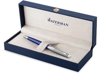 Een Waterman balpen Hémisphère Deluxe Marine Blue met palladium detail koop je bij Muys Kantoor & Kado