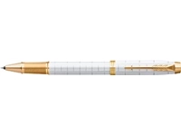 Een Parker IM Premium roller, fijn, in giftbox, Pearl (wit/goud) koop je bij best4office