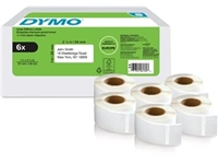 Een Dymo etiketten LabelWriter ft 25 x 54 mm, wit, doos van 6 x 500 etiketten koop je bij best4office