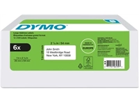 Een Dymo etiketten LabelWriter ft 25 x 54 mm, wit, doos van 6 x 500 etiketten koop je bij best4office