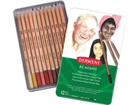 Een Derwent aquarelpotlood Academy , blik van 12 stuks in geassorteerde huidtinten koop je bij best4office