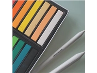 Een Derwent softpastels Academy , blister van 12 stuks in geassorteerde kleuren koop je bij best4office