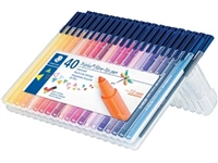 Een Staedtler viltstift Triplus Color, opstelbare box met 40 kleuren koop je bij best4office