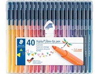 Een Staedtler viltstift Triplus Color, opstelbare box met 40 kleuren koop je bij best4office