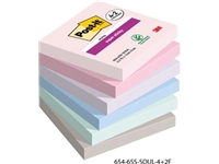 Een Post-it Super Sticky notes Soulful, 90 vel, ft 76 x 76 mm, 4 + 2 GRATIS koop je bij best4office