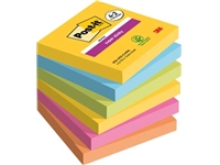 Een Post-it Super Sticky notes Carnival, 90 vel, ft 76 x 76 mm, 4 + 2 GRATIS koop je bij best4office