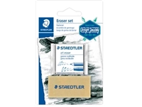 Een Staedtler set met 2 gommen, op blister koop je bij Muys Kantoor & Kado