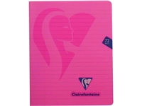 Een Clairefontaine schrift mimesys voor ft A5, 72 bladzijden, kaft in PP, gelijnd, geassorteerde kleuren koop je bij best4office