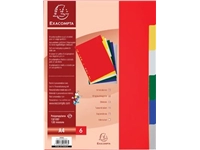 Een Exacompta tabbladen voor ft A4, uit PP 12/100e, 6 tabs, geassorteerde kleuren koop je bij best4office