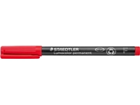 Een Staedtler Lumocolor 318, OHP-marker, permanent, 0,6 mm, rood koop je bij best4office