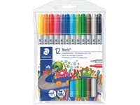 Een Staedtler viltstift Noris Club, ophangbare etui met 12 stuks koop je bij best4office