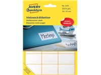 Een Avery Zweckform 3325 mini etiketten ft 38 x 24 mm (b x h), 522 etiketten, wit koop je bij best4office