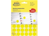 Een Avery Ronde etiketten diameter 18 mm, geel, 1.056 stuks koop je bij best4office