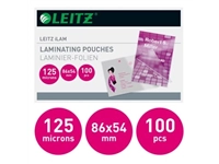 Een Leitz Eva lamineerhoes ft 54 x 86 mm, 250 micron (2 x 125 micron), pak van 100 stuks koop je bij best4office