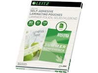 Een Leitz Eva lamineerhoes ft A4, 160 micron (2 x 80 micron), zelfklevend, pak van 100 stuks koop je bij Muys Kantoor & Kado