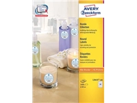 Een Avery Zweckform L3415-100 ronde etiketten, diameter 40 mm, 2400 etiketten, wit koop je bij best4office