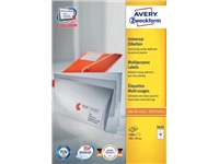 Een Avery Zweckform 3423, Universele etiketten, Ultragrip, wit, 100 vel, 16 per vel, 105 x 35 mm koop je bij Muys Kantoor & Kado