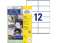 Een Avery Zweckform universele etiketten, 105 x 48 mm, wit, permanent klevend, 120 etiketten, 10 vellen koop je bij best4office