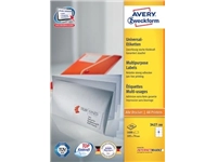 Een Avery Zweckform 3427, Universele etiketten, Ultragrip, wit, 200 vel, 8 per vel, 105 x 74 mm koop je bij Muys Kantoor & Kado