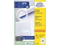 Een Avery Zweckform 3475, Universele etiketten, Ultragrip, wit, 200 vel, 24 per vel, 70 x 36 mm koop je bij best4office