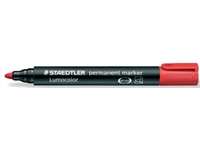 Een Staedtler Lumocolor 352, permanent marker, ronde punt, 2 mm, rood koop je bij Muys Kantoor & Kado