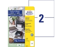 Een Avery Zweckform universele etiketten, 210 x 148 mm, wit, permanent klevend, 20 etiketten, 10 vellen koop je bij best4office