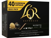 Een Douwe Egberts L'Or Intensity koffiecapsules, Ristretto, pak van 40 stuks koop je bij Muys Kantoor & Kado