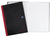 Een Oxford BLACK N' RED gebonden boek, 192 bladzijden, ft A4, gelijnd koop je bij best4office