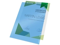 Een Leitz Premium L-map, PVC, ft A4, blauw, pak van 100 stuks koop je bij best4office