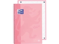 Een Oxford School Touch Europeanbook spiraalblok, ft A4+, 160 bladzijden, gelijnd, pastel roze koop je bij best4office