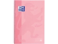 Een Oxford School Touch Europeanbook spiraalblok, ft A4+, 160 bladzijden, gelijnd, pastel roze koop je bij best4office