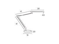 Een Unilux bureaulamp Mamboled 2.0, grijs koop je bij best4office