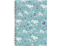 Een Oxford Floral hardcover spiraalschrift, ft B5, 60 vel, gelijnd, turkoois koop je bij best4office