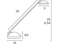 Een Unilux bureaulamp Joker Oceanis, LED, blauw koop je bij Muys Kantoor & Kado