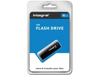 Een Integral USB 2.0 stick, 16 GB, zwart koop je bij best4office