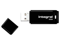 Een Integral USB 2.0 stick, 32 GB, zwart koop je bij Muys Kantoor & Kado