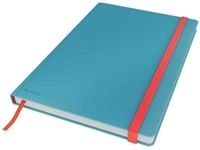 Een Leitz Cosy notitieboek met harde kaft, voor ft B5, gelijnd, blauw koop je bij best4office