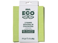 Een Mr. Eco vaatdoekjes ft 19,5 x 16,5 cm, van plantaardige cellulose, pak van 3 stuks koop je bij best4office