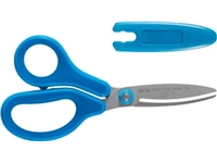 Een Plus FitCut Curve KIDS schaar, fluorine bladen, 14,5 cm, blauw, op blister koop je bij best4office