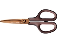 Een Plus FitCut Curve PREMIUM schaar, 17,5 cm, titanium bladen, bruin, op blister koop je bij best4office