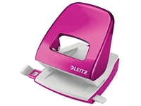 Een Leitz WOW perforator, 30 blad, roze, op blister koop je bij best4office