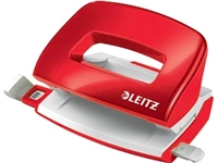 Een Leitz NeXXt WOW Mini perforator, 10 blad, rood koop je bij Muys Kantoor & Kado