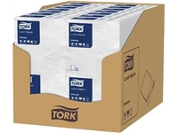 Een Tork servetten ft 30 x 30 cm, 1-laags, wit, pak van 100 stuks koop je bij Muys Kantoor & Kado