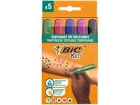 Een Bic Kids tijdelijke tattoo stempels, assorti, set van 5 stuks koop je bij best4office