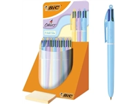 Een Bic Colours Pastel 4-kleurenbalpen, medium, klassieke inktkleuren, display van 30 stuks koop je bij Muys Kantoor & Kado