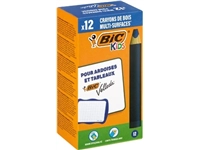 Een Bic Kids potlood voor whiteboards Multisurface, blauw, doos van 12 stuks koop je bij Muys Kantoor & Kado