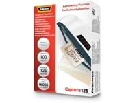 Een Fellowes lamineerhoes Capture125 ft 54 x 86 mm, 250 micron (2 x 125 micron), pak van 100 stuks koop je bij best4office