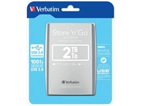 Een Verbatim harde schijf 3.0 Store 'n' Go, 2 TB, zilver koop je bij best4office