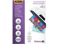 Een Fellowes lamineerhoezen Enhance80 ft A3, 160 micron (2 x 80 micron), glanzend, pak van 25 stuks koop je bij best4office