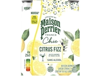 Een Maison Perrier mocktail Citrus Fizz, citroen- en kruidensmaak, blik van 25 cl, pak van 4 stuks koop je bij Muys Kantoor & Kado